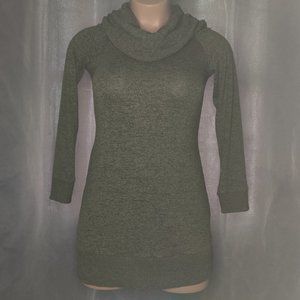 Miss Chevious Green Cowl Neck Sweater